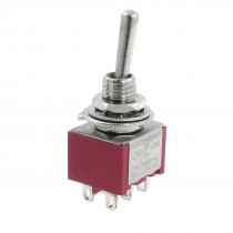 AC 250V 2A 120V 5A 6 Terminals on/off/on 3 Position 2P2T DPDT Toggle Switch