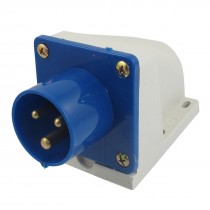 AC 220V-250V 16A 2P+E IEC309-2 Panel Mount Industrial Plug