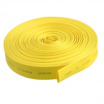 Yellow 32.8Ft 10M Long 8mm Dia Polyolefin Heat Shrinkable Tube Tubing