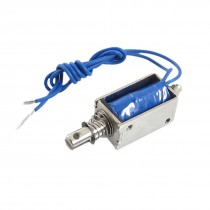 DC 12V 1A Push Type Open Frame 0.08Kg Solenoid Electromagnet
