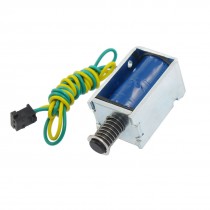 DC 24V 32W 1.3A Push Type Open Frame 2mm 0.45Kg Solenoid Electromagnet