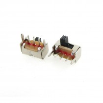 50 Pcs 2x2x3mm Knob 3 Pin 2 Position 1P2T SPDT Slide Switch 90 Deg 0.5A 50V DC