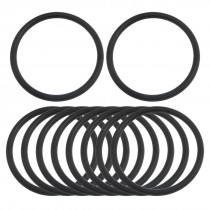 10 Pcs 32.5mm x 2.65mm Black Silicone O Rings Oil Seals Gaskets