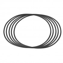 5 Pcs 100mm x 2mm Industrial Flexible Rubber O Ring Seal Washer