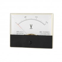 DC 300V Rectangle Panel Voltage Meter Analog Voltmeter