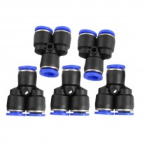 5Pcs 8mm Y Shaped Push-to-Connect Pneumatic Fittings