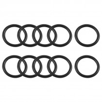 10 Pcs 13mm x 10mm x 1.5mm Black Rubber Oil Seal O Ring Gasket Washers