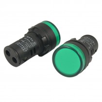 2 Pcs Accident Fault Signal+C24436 Green Black LED Indicator Pilot Light