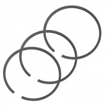 Spare Part 65mm Outside Diameter Black Metal Piston Rings Set