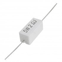 10 Pcs 5W Watt 2 Ohm 5% Wire Wound Ceramic Cement Resistors