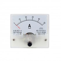 85C1 DC 0-50A Rectangle Analog Panel Ammeter Gauge