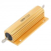 Gold Tone Aluminum Housed Case Resistor 12 Ohm 5% 100W