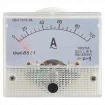 Class 2.5 Accuracy Analog AC 0-100A Scale Ampere Panel Meter Gauge
