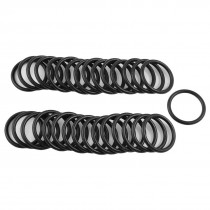 50 Pcs Black Nitrile Rubber O Rings Oil Sealing Gaskets 30mm x 3mm