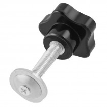 40mm Dia Black Star Head Screw On Clamping Knob Spare Part