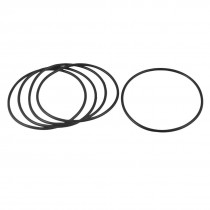 95mm x 3.1mm Flexible Rubber O Ring Sealing Washer Black 5 Pcs
