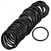 50 Pcs 45mm x 39mm x 3.5mm Mechanical Fluorine Rubber O Ring Oil Sealing Washers