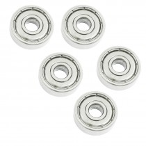 5 Pcs Skateboard Deep Groove Radial Ball Bearings 625ZZ 16x5x5mm