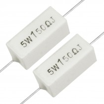 5W 150 Ohm Wire Wound Ceramic Cement Resistor x10 Pcs