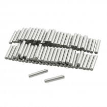 100 Pcs 3mm x 15.8mm Silver Tone Dowel Pins Rod Fastener Elements
