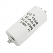 CBB60 AC 450V 35uF 8mm Thread Polypropylene Film Motor Run Capacitor