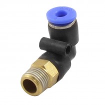 5 Pcs 4mm x 1 8" Pneumatic Tube Connectors Elbow Quick Fittings