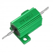 25W Power 220 Ohm 5% Chassis Mount Green Aluminium Clad Resistor