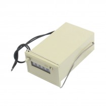 DC 24V CSK5-NKW 5 Digits 2 Black Wired Electronmagnetic Counter Gray