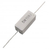 10 Pcs 15 Ohm 5W Axial Lead Wire Wound Cement Resistors
