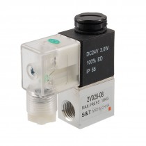 DC 24V 3W 2 Position 2 Way Pneumatic Solenoid Valve New