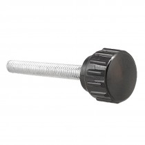 M4x30mm Male Thread Black Knurled Thumbscrew Grip Knob 