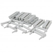 10 Pcs Flat Ribbon Cable 2 Row 20 Pin IDC Socket Connector Light Gray