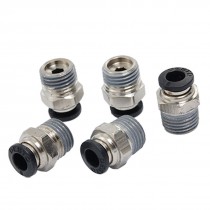 13mm Thread 6mm Connector Pneumatic Tube Fittings 5 Pcs