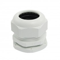 White PG42 Plastic Connector Gland for 32mm-38mm Cable