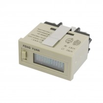 DC 24V Reset 0 - 9999h59m Counting Range Resettable Time Timer Counter