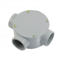 G1" Right Angle Three Hole Connecting Metal Round Water-Proof Junction Box