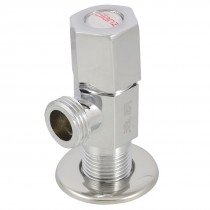 20.7mm Thread Hex Handle Two Way Water Tap Angle Stop Valve Repalcement