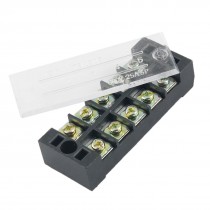 5 Position Dual Row Covered Terminal Barrier 600V 25A