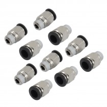 10mm to 1/4" PT Male Thread One Touch Push In Quick Coupling Fittings 10pcs