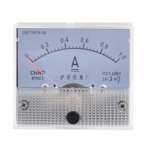 Screw Mounted Class 2.5 Accuracy DC 0-1A Scale Analog Panel Meter