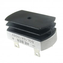 10A 1000V Metal Case Bridge Rectifier with Heatsink SQL10A