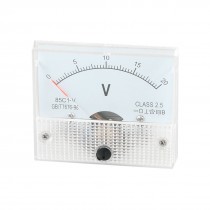 85C1 DC 0-20V Rectangle Analog Volt Panel Meter Gauge