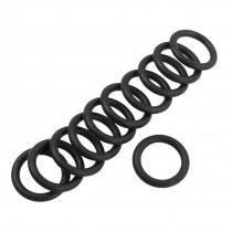 10 Pcs 13mm x 2mm Flexible Rubber O Ring Seal Washer Black
