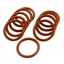 28mm x 3mm Silicone O Ring Oil Sealing Washers Grommets Red 10 Pcs