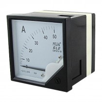 Classic 1.5 AC 0-50A Current Measuring Square Dial Ammeter