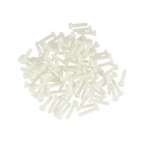 100 x Offwhite Plastic PC Board Fix Tool Cross Screws