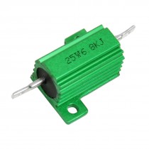 25W 6.8K Ohm 5% Wirewound Aluminum Housed Power Resistor Green