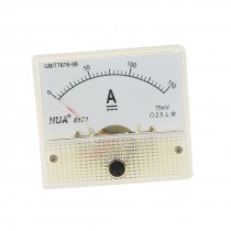 Rectangle Plastic Housing Fine Tuning Dial Panel Ampere Meter DC 0-150A