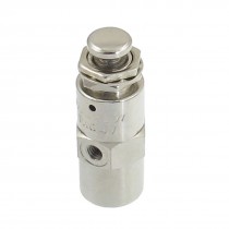 4.5mm Thread 2 Position 5 Way Cylindrical Flat Button Air Pneumatic Valve