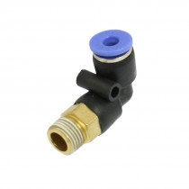 4mm OD Tube to 9.5mm M Thread Pneumatic Elbow Connector Quick Fitting